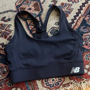 New Balance Black Compressive Sports Bra